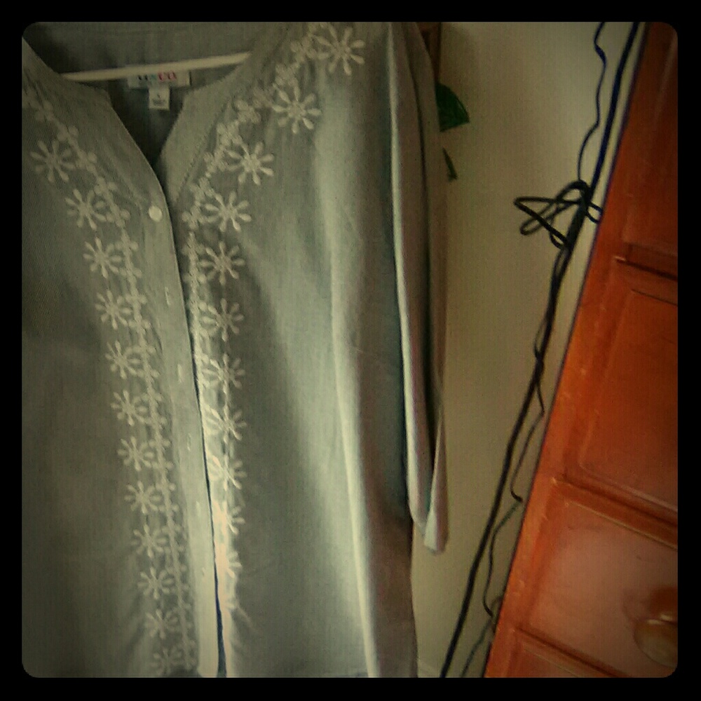 D and company button down shirt